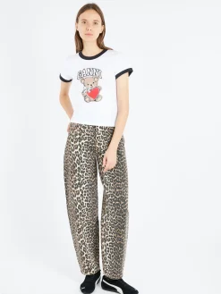 GANNI - Bear T-Shirt in Bright White