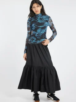 GANNI - Flounce Skirt in Black