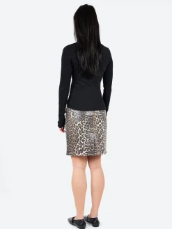 GANNI - Rhinestone Top in Black