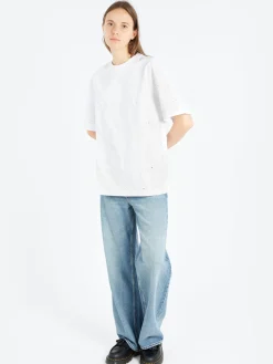 GANNI - Rhinestone T-Shirt in Bright White