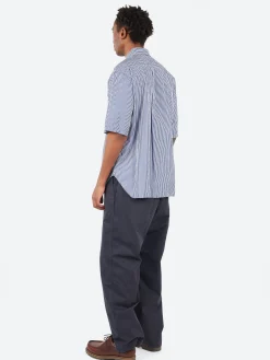 Gingham Check Short Sleeve Button Down Collar Shirt