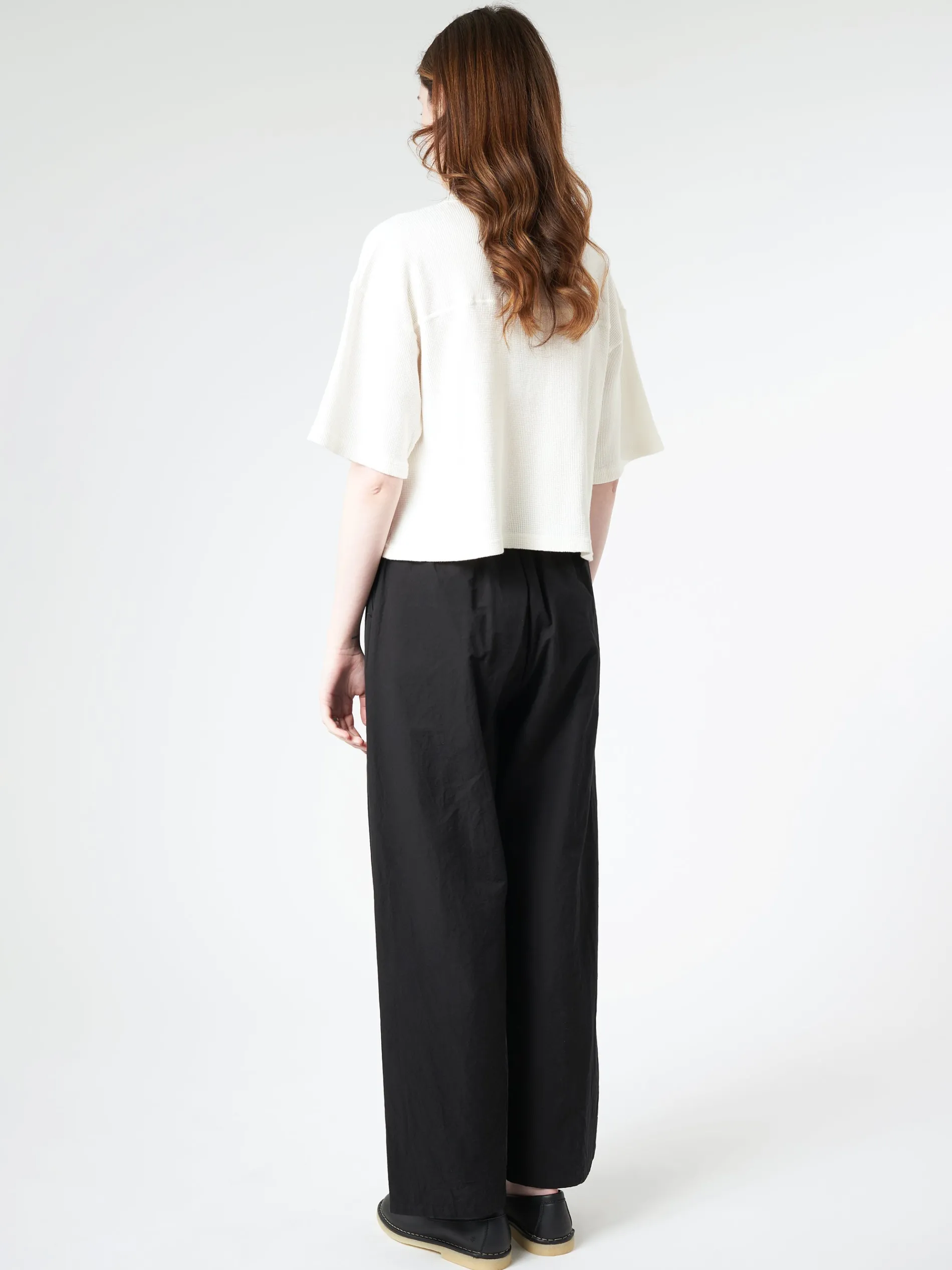 Girls of Dust - Big T Cropped in Off White