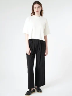 Girls of Dust - Big T Cropped in Off White