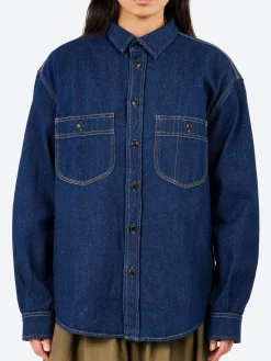 Girls of Dust - Mechanic Shirt in Stone Wash