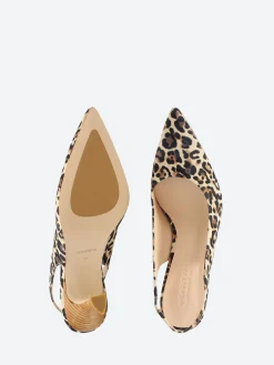 gravitypope - 2748 Slingback Pumps in Kamel Jaguar