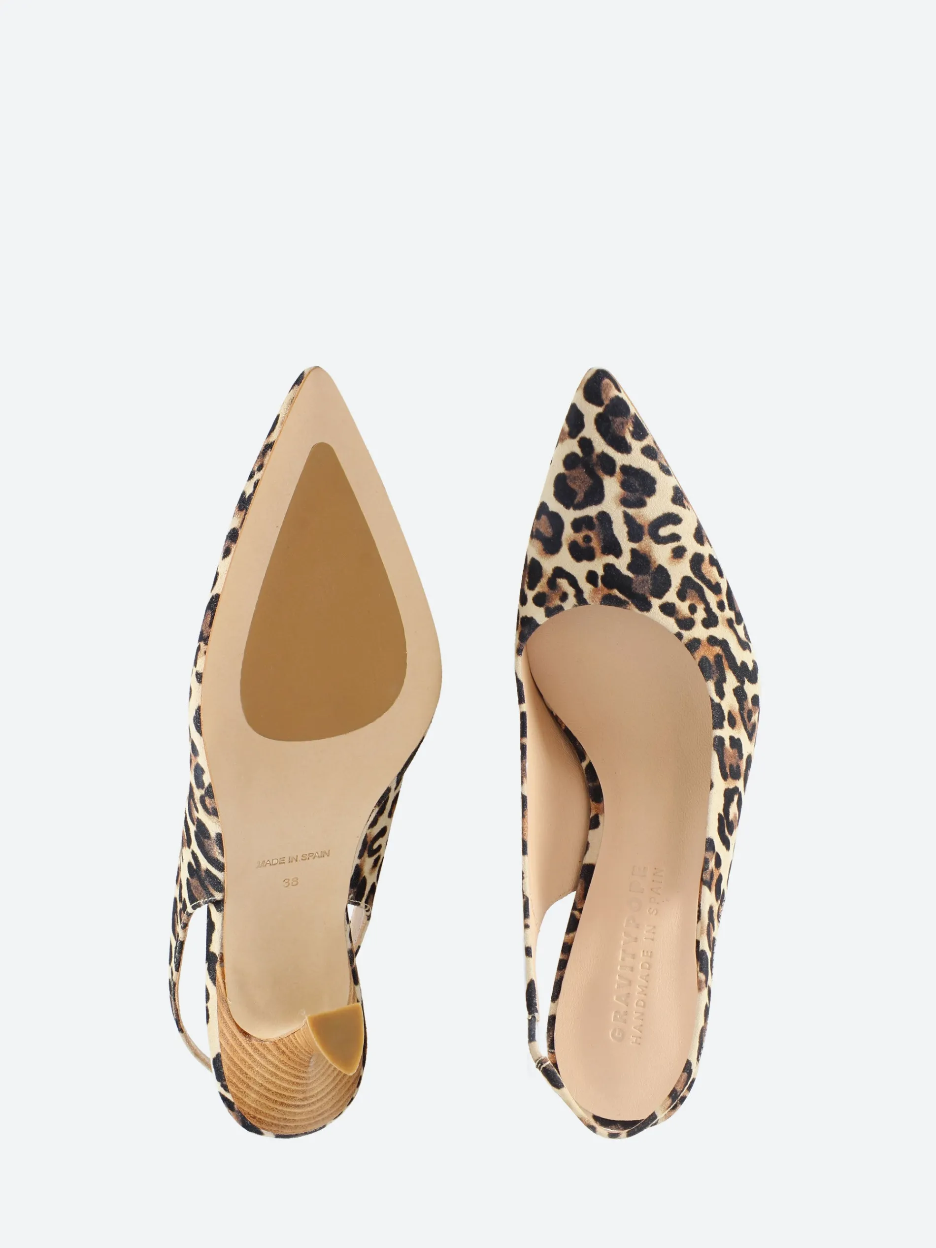 gravitypope - 2748 Slingback Pumps in Kamel Jaguar