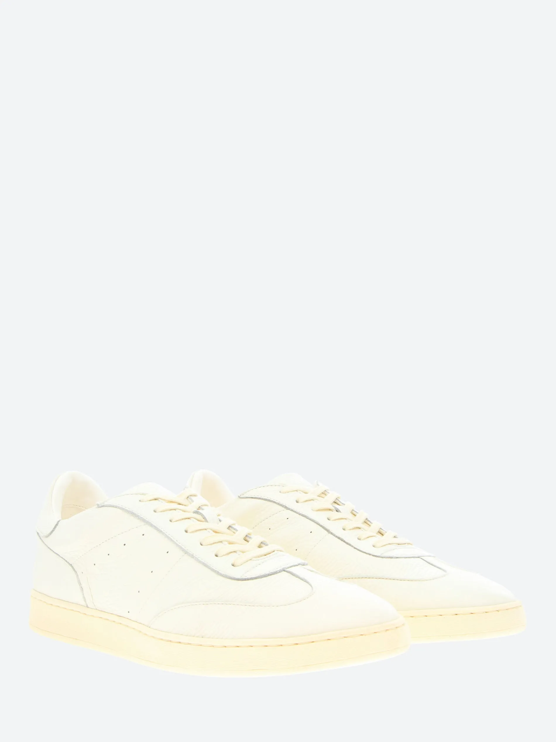gravitypope - Burro Low Top Sneakers in Off White Cervo