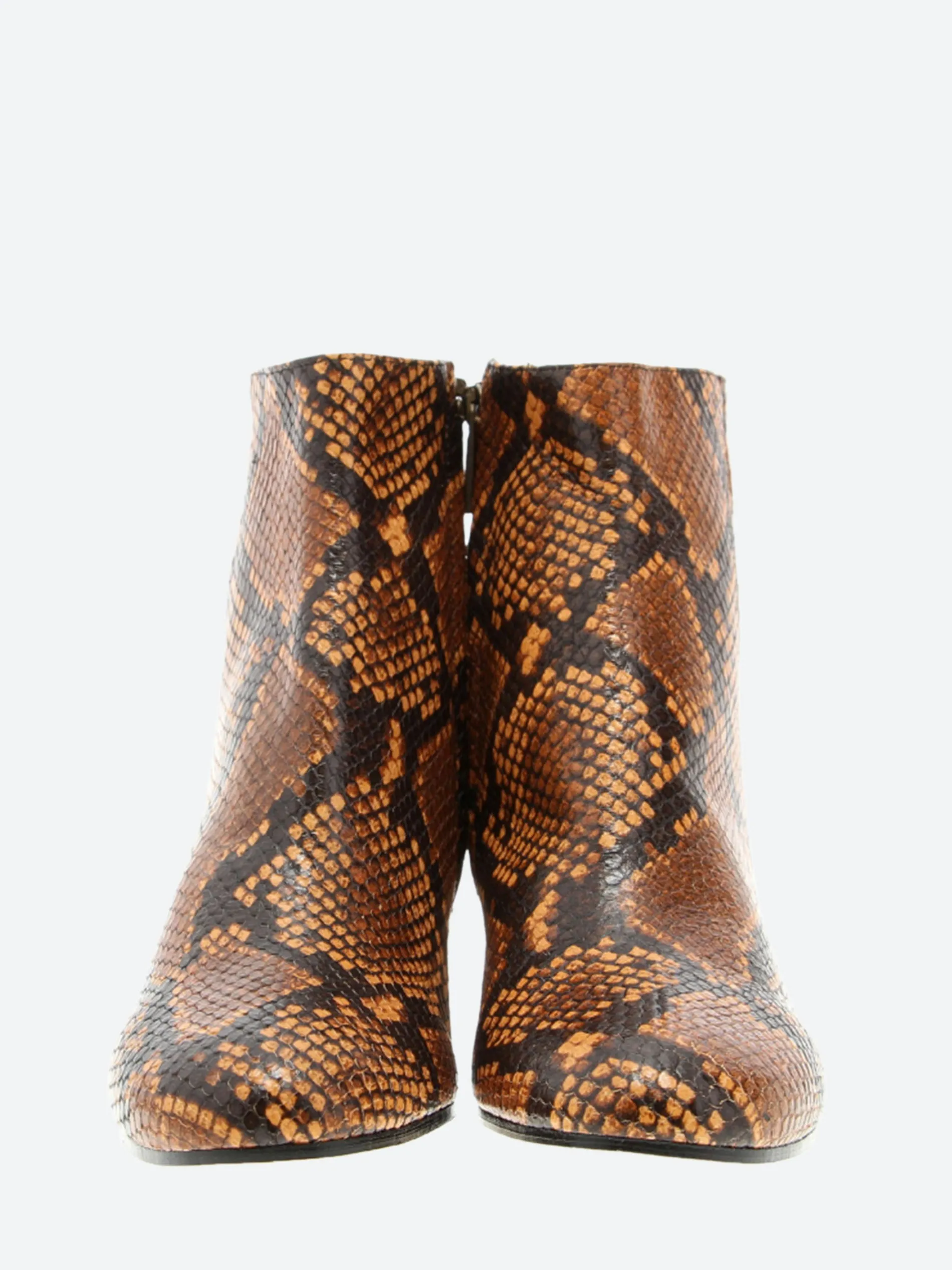 gravitypope - Cora 21 Ankle Boots in Cuoio Pitone