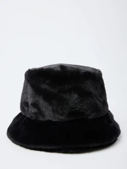 gravitypope - Eco Faux Fur Bucket Hat in Black