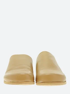 gravitypope - Grace Mules in Nude Nappa and Miele Suol