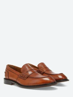 gravitypope - Milton Penny Loafers in Bambu Glove Tinto