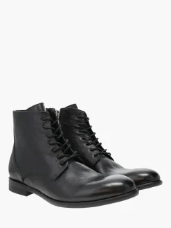 gravitypope - Morris Lace-Up Boots in Nero Vacchetta