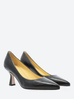 gravitypope - Nadio Pointed Toe Pumps in Nero Nappa