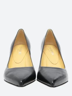 gravitypope - Nadio Pointed Toe Pumps in Nero Nappa