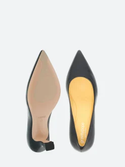 gravitypope - Nadio Pointed Toe Pumps in Nero Nappa