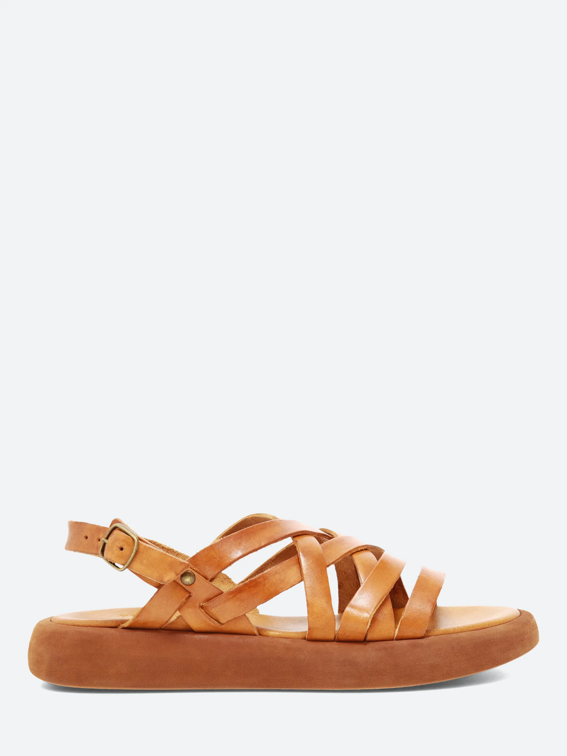 gravitypope - Orlene Sandals in Cuoio Tcapo