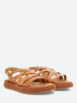 gravitypope - Orlene Sandals in Cuoio Tcapo