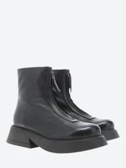 gravitypope - Rolleen Zip Boot in Nero Mousse