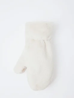 gravitypope - Teddy Muffola Mittens in Panna