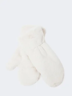 gravitypope - Teddy Muffola Mittens in Panna