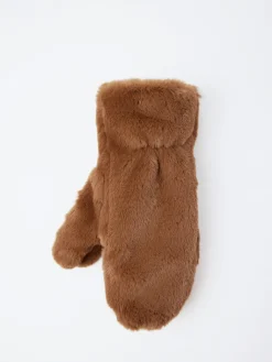 gravitypope - Teddy Muffola Mittens in Cognac