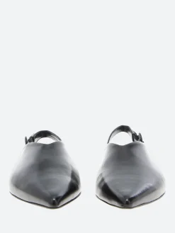 Halmanera - Las 41 Slingback Flats in Nero Baron