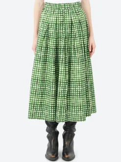 Hannoh Wessel - Jolisa Skirt in Green Check