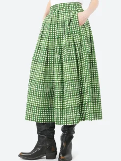 Hannoh Wessel - Jolisa Skirt in Green Check