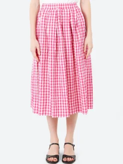 Hannoh Wessel - Joquise Skirt in Azalea Check