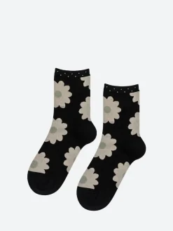 Hansel from Basel - Blooming Daisy Short Crew in Black