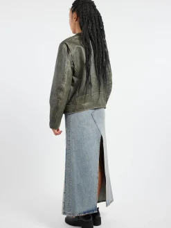 Heavy Leather Biker Jacket