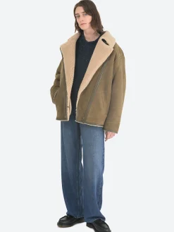Isabel Marant Étoile - Adagio Shearling Jacket in Khaki
