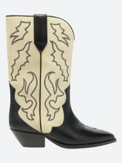 Isabel Marant Étoile - Duerto Boot Black and Ecru