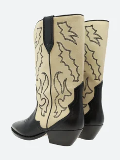 Isabel Marant Étoile - Duerto Boot Black and Ecru