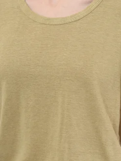 Isabel Marant Étoile - Kiliann Linen T-Shirt in Khaki