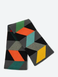 Jo Gordon - Small Zigzag Ribbon Scarf in Multi Colour