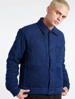 Kardo - Bodhi Quilted Jacket in Indigo