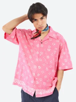 Kardo - Clamp Dyed Bandana in Red