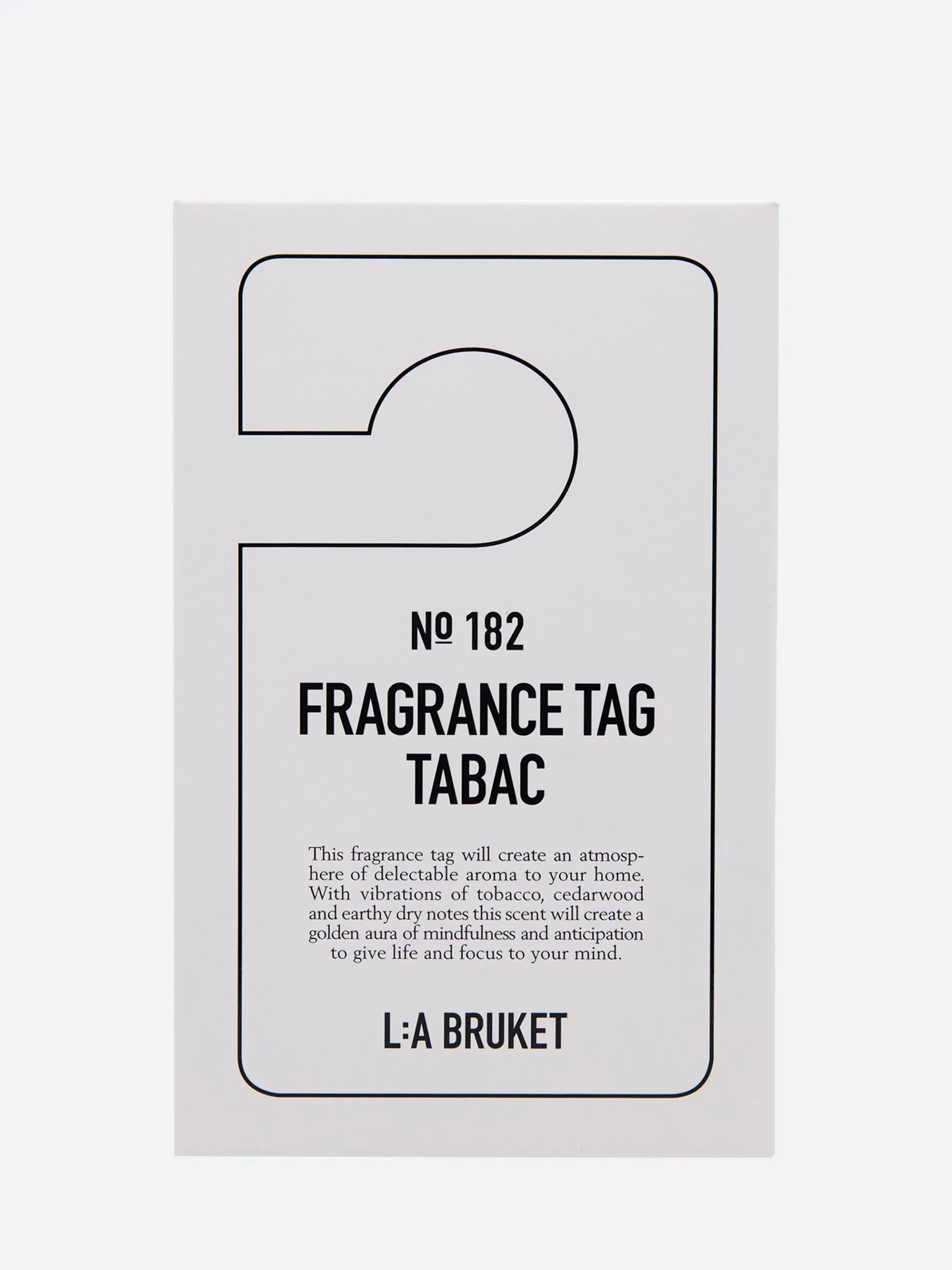 L:A Bruket - 182 Tabac Fragrance Tag