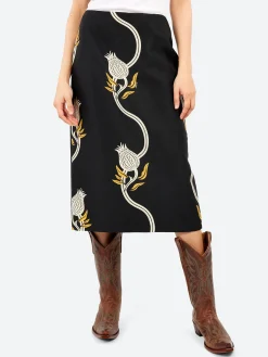 La DoubleJ - Pencil Skirt in Melograno Black and White