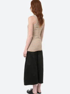 Labo.Art - Canotta Striped Tank Top in Caramel