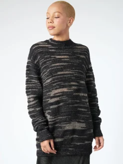 Lauren Manoogian - Handknit Threadbare Crewneck in Black