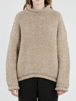 Lauren Manoogian - Handknit Purl Rollneck in Dust