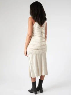 Lauren Manoogian - Handknit Threadbare Shell in Raw White