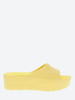 Lemon Jelly - Sunny Platform Slide Sandal in Lemonade