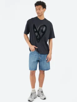 Levi's - 468 Stay Loose Shorts in Picnic Friends (Dark Wash)