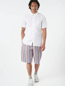 Linen Coolmax Button-Down Short Sleeve Shirt