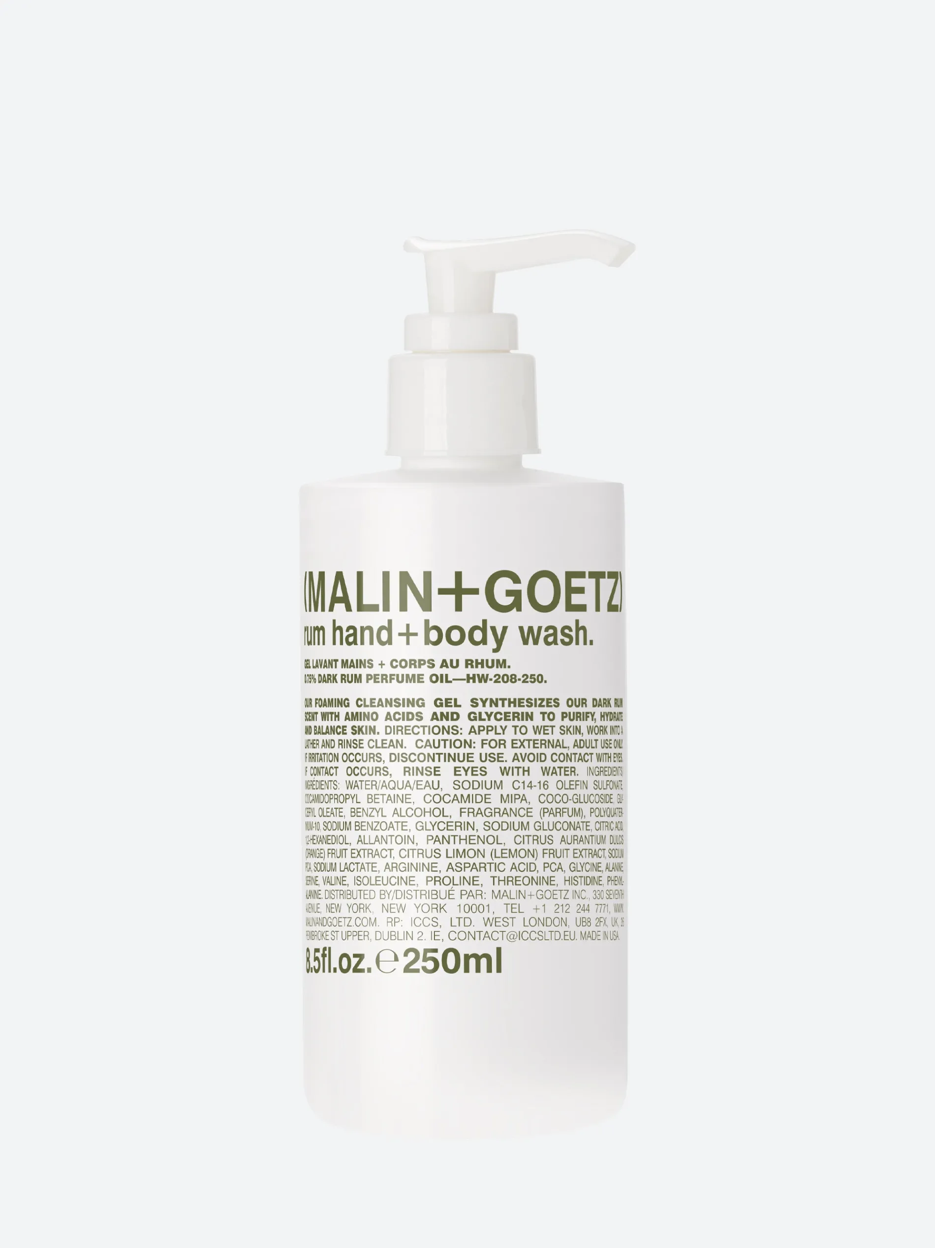 Malin+Goetz - Rum Hand+Body Wash 8.5 oz