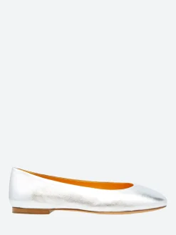 Mara Bini - Allegra Ballet Flats in Silver Luce