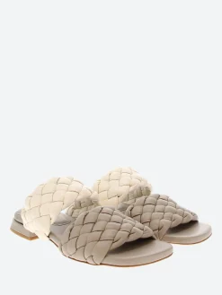 Mara Bini - Bright Sandals in Sage Piuma and Gesso Poi